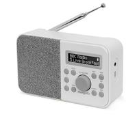 MangoKit PR2S Radio portables, secteur et batterie, radio numérique DAB+, FM, DAB avec Bluetooth, affichage, alarme, horloge et minuteur, 40 stations préréglées, casque