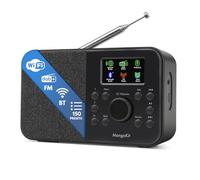 MangoKit SR-L Radio Dab Portable avec Bluetooth - Dab/Dab+, FM & Radio Internet, 150 Préréglages, Radio Réveil, Radio de Cuisine Compacte avec Écran Couleur, Secteur ou Piles