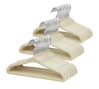 ManGotree Cintres en velours pour bébé de 27,9 cm, lot de 66 cintres antidérapants pour enfants avec crochet pivotant à 360°, cintres en feutre ultra fin pour vêtements de bébés et tout-petits (beige)