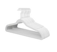 ManGotree Lot de 22 cintres en velours blanc avec crochet pivotant à 360° - Cintres antidérapants en feutre pour costumes, vestes, pulls, chemises, robes, pantalons