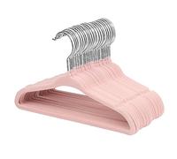 ManGotree Lot de 30 cintres en Velours pour bébé avec Crochet pivotant et épaule crantée Rose