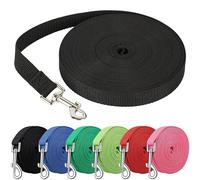 Mangroo Laisse en nylon pour chien - Fournitures de dressage pour chiens - Harnais de marche en plein air - Pour animaux de compagnie de petite et moyenne taille - 1,8 m/4,6 m/10 m/15 m
