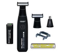 MANGROOMER INTELLIMAX PRO Tondeuse de corps et de balle, tondeuse électrique pour homme, coupe pubienne, avec feuille d'aluminium et tête de rechange gratuite