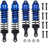 MANGRY Amortisseur Avant et arrière for Traxxas Slash 4X4 VXL 2WD Rustler Hoss Stampede 1/10 RC, pièces de Mise à Niveau de Voiture (Color : Blue)
