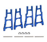 MANGRY Bras de Suspension Avant et arrière, pièces de Mise à Niveau 3655 adaptées for Traxxas 1/10 Slash 4x4 4WD Stampede 4x4 4WD RC Voiture Camion (Size : Blue)