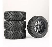 MANGRY Pneus de Buggy Tout-Terrain de 1.9 Pouces, 75mm, moyeux hexagonaux de 12mm, Voiture RC 1/14 1/16 1/10, adapté for Wltoys 144001 Scx10 Traxxas TRX-4 for Tamiya (Size : Wheel Tyre A)