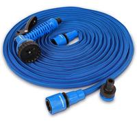 Manguera Extensible 30m Con Pistola De Riego En 7 Posiciones. Flexible Para Uso En Jardín. Tejido Entrelazado De Alta Densidad. Anti Torsión Y Ligera. Conectores Rápidos ¿"" ¿