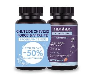 Manhaé Cap Expert Chute de cheveux Kératine, Levure de bière 2x60 gummies