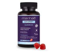 Manhaé Cap Expert - Chute de cheveux - Levure de bière, Kératine - 60 gummies