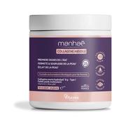 Vitavea - Manhaé Collagène Absolu - Complément Alimentaire - Peau Souple et Éclatante - Collagene Marin hydrolysé type I, Vitamine C, Rose Pâle - 200 grammes - Cure de 20 Jours - Fabriqué en France