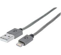Manhattan 1 m, Lightning/USB 1 m USB à Lightning Gris