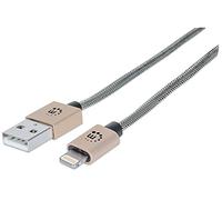 Manhattan 1 m, Lightning/USB 1 m USB à Lightning Or, Gris