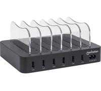 Manhattan 102254 Station de charge USB intérieure Courant de sortie (max.) 2.4 A 6 x 6x USB-A