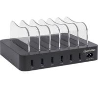 Manhattan 102254 Station de charge USB pour prise murale Courant de sortie (max.) 2.4 A 6 x USB 3.0