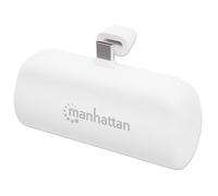 Manhattan 102629 Power Bank PD 5000 mAh avec prise USB-C™ intégrée 20W Blanc Blanc