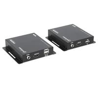 Manhattan 1080p HDMI KVM over IP Extender Set 1 bis zu 120m - Kabel-/Adapterset - Digital/Display/Video (208413)