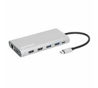 MANHATTAN 12-in1 Dockingstation 3xHDMI 4xUSB USB-C DP RJ45