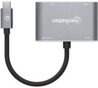 Manhattan 130691 MANHATTAN Convertisseur USB-C vers HDMI & VGA 4en1 Power Delivery