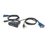 Manhattan 151245 Manhattan KVM Switch 2-Port USB inkl. Kabeln schwarz