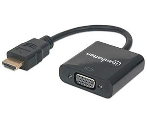 Manhattan 151467 Adaptateur HDMI vers VGA Noir
