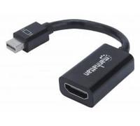 Manhattan 151528 adaptateur et connecteur de câbles Mini DisplayPort HDMI Noir (Manhattan Adapter cable Mini DisplayPort to HDMI M/F 1080p Full HD 15cm black)