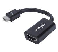 Manhattan 151528 Adaptateur Passif Mini DisplayPort vers HDMI Mini DisplayPort mâle vers HDMI Femelle, 1080p, Noir