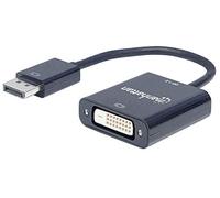 Manhattan 152228 câble vidéo et adaptateur 0,23 m DisplayPort DVI-D Noir
