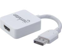 Manhattan 152648 Manhattan Convertisseur HDMI vers DisplayPort 4k@30Hz, blanc
