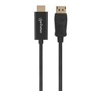Manhattan 152679 ADAPTADOR DE Cable DE VÍDEO 1,8 M DISPLAYPORT HDMI Negro