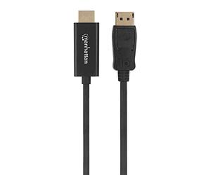Manhattan 152679 ADAPTADOR DE Cable DE VÍDEO 1,8 M DISPLAYPORT HDMI Negro