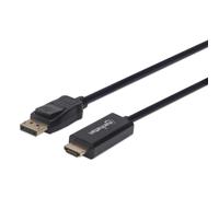 Manhattan 153195 Manhattan 4K@60Hz Câble DisplayPort vers HDMI 1m noir