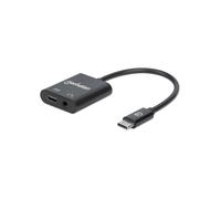 Manhattan 153355 Câble USB Noir - Dimensions 30.3x36.2x9.3mm, 2 ports, Plug & Play, Température Opération 0-85°C, Certifications CE/FCC/RoHS2