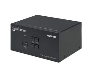Manhattan 153522 commutateur écran, clavier et souris Noir