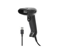 Manhattan 153997 Lecteur Code Barre 1D/2D LED Noir USB - Résolution 1D 0.1mm, 2D 0.17mm, Distance de lecture 32cm, Câble 1.4m