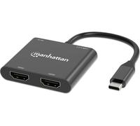 Manhattan 154321 MANHATTAN Adaptateur USB-C PD vers double HDMI pour écran 4K 60Hz