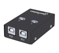 Manhattan 162005 Manhattan Commutateur USB 2.0 2 ports noir