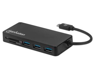 Manhattan 164948 station d'accueil USB 2.0 Type-C Noir