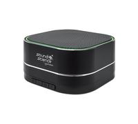 Manhattan 164993 Haut-Parleur Portable Noir 3W RMS, Ø52mm, Bluetooth 5.0, MicroSD, Radio FM, Batterie 300mAh, Autonomie 6h