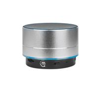 Manhattan 165327 Haut-parleur Portable Noir, Bluetooth, USB Micro-USB, IPX4, Lecteur MicroSD, Batterie intégrée, 140g