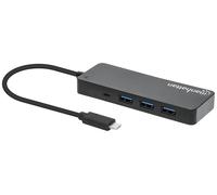 Manhattan Hub USB 7 Ports C mâle A Femelle 5 Gbit/s Noir