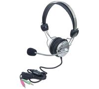 Manhattan 175517 casque Avec fil Arceau Appels/Musique Gris