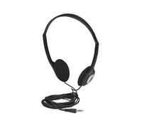 Manhattan 177481 Écouteurs Arceau Filaire Noir, Supra-aural 20-20000Hz, 32 Ohm, 100dB, Jack 3.5mm, Câble 2.2m, 80mW, Certifié CE/FCC/WEEE/RoHS