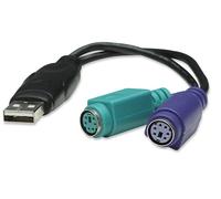 Manhattan 179027 Convertisseur Manhattan 1-Port Dual PS/2 -> USB 15cm noir retail