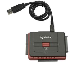 Manhattan 179195 station d'accueil USB Type-A Noir