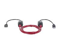 Manhattan Adaptateur réseau 179300 – Ethernet 12 Mbit/s, USB 1.1, 2x RJ45, Noir pour PC portable