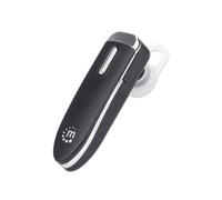 Manhattan 179553 Écouteur Bluetooth 4.0+EDR Mono Noir - Micro Intégré, Micro-USB, Autonomie 14h, Standby 330h, 12g, Certifié CE/FCC/RoHS