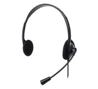 Casque Stéréo filaire Manhattan - UBS-A - Microphone réglable - Emballage Poly-sac - compatible PC, PS4, PS5 - Noir