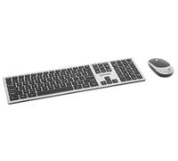 Manhattan 180788 Kit clavier et souris 1200 Dpi sans fil, MWK7400 Noir/Argent