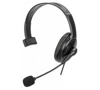 Manhattan 180849 casque Avec fil Arceau Bureau/Centre d'appels USB Type-A Noir