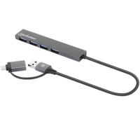 Hub USB 3.0 Manhattan 181006 gris sidéral
